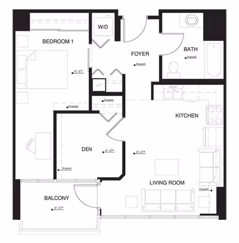 Unit C-2609 C-2609 floor plan
